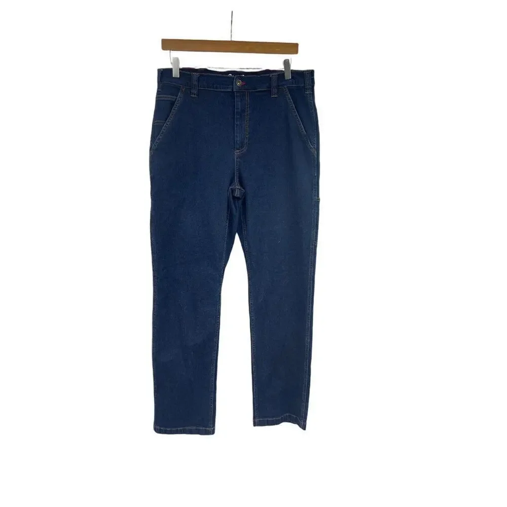 Eddie Bauer Dark‎ Wash Field & Forest Womens Jeans Large Hunting Outdoor